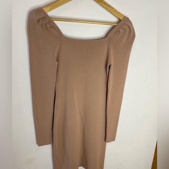 Express X Negrin Mirsalehi Puff Shoulder Bodycon Dress - Picture 6 of 6